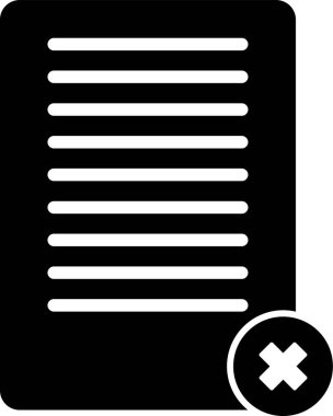 belge dosya simgesi, vektör illüstrasyonu