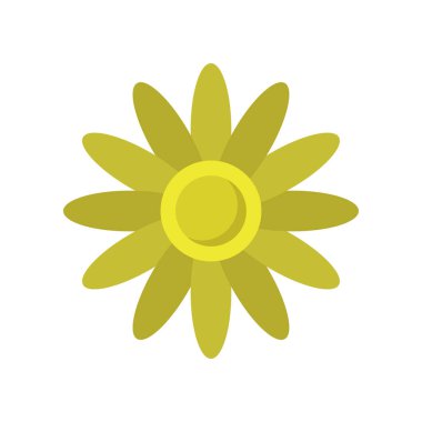 güzel çiçek simge vektör illüstrasyon izole