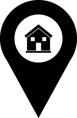 konum. Web simgesi basit illüstrasyon