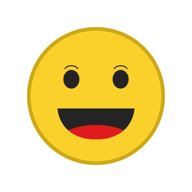 Happy emoticons, vektör illüstrasyon tasarımı.