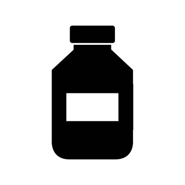 İlaç Şişesi Düz Vektör Simgesi