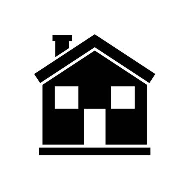 Ev glif vektör simgesi