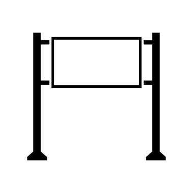 Bariyer düz vektör simgesi.
