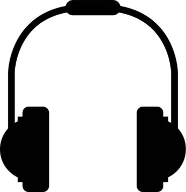Kulaklık müzik simgesi ana hatlarıyla