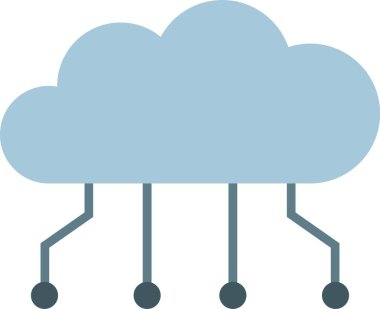 Simge basit vektör çizim bulut