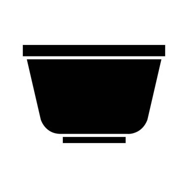 Mutfak kâsesi simgesi, basit stil