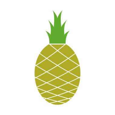 ananas meyvesi ikon vektörü
