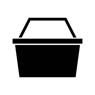 çöp kutusu düz simgesi