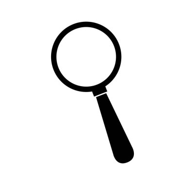 Büyüteç simgesi. vektör grafik illüstrasyonu