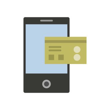 Web ve mobil uygulama tasarımınız için beyaz arkaplanda izole edilmiş kredi kartı simgesi vektörü