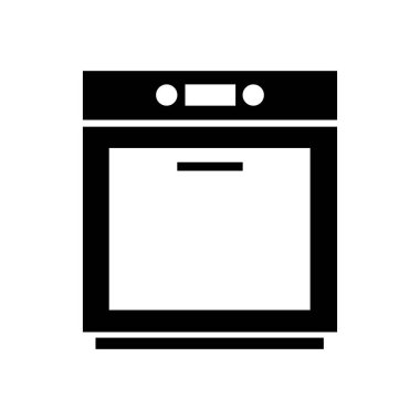 Bulaşık makinesi vektör simgesi basit bir şekilde gösterilsin