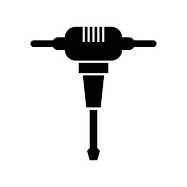 tornavida simgesi, basit siyah illüstrasyon