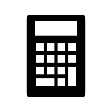 hesap makinesi simgesi vektör illüstrasyonu