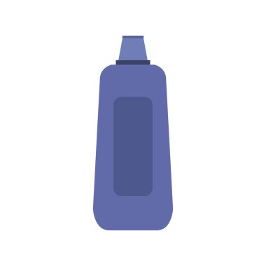 Plastik su şişesi ikonu. Düz renk tasarımı. vektör illüstrasyonu.
