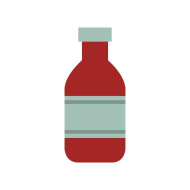 Beyaz arka planda bir şişe şarap.