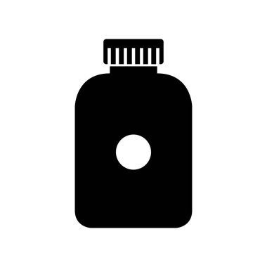 Siyah ve beyaz simgesinin vektör illüstrasyonu.