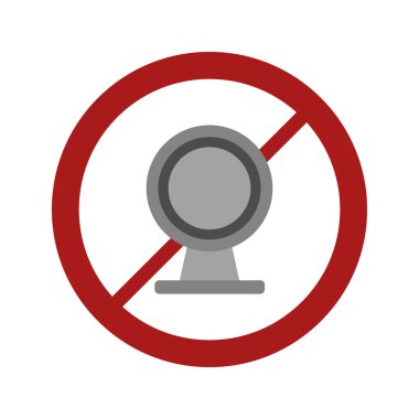 Dur işareti vektör simgesi