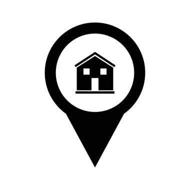 konum simgesi, vektör çizimi