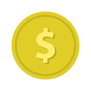 Bozuk para parası izole edilmiş simgesi