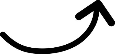 ok simgesi, vektör illüstrasyonu