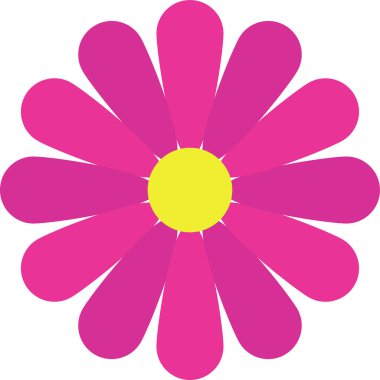 Çiçek. Web simgesi basit illüstrasyon