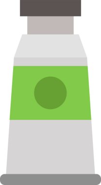 Beyaz arkaplanda şişe simgesi, illüstrasyon, vektör