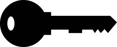 Anahtar. Web simgesi basit illüstrasyon