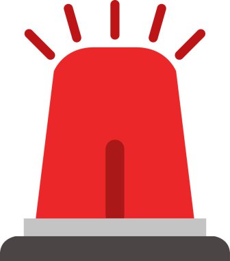 Alarm uyarı simgesi düz biçimli