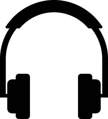 Kulaklık. Web simgesi basit illüstrasyon