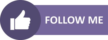 Bizi simgesi izleyin. Beyaz arka plan üzerinde Internet düğmesi.