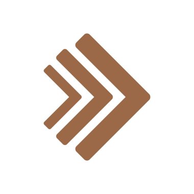 ok vektörü renk simgesi