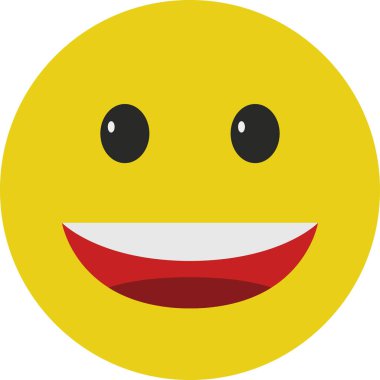 Gülümse ikon vektör illüstrasyonu