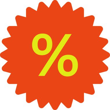 Yüzde indirim. Basit tasarım