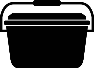 Moda tarzında izole edilmiş çöp kutusu simgesi