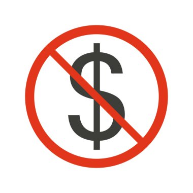 Para işareti vektör simgesi yok