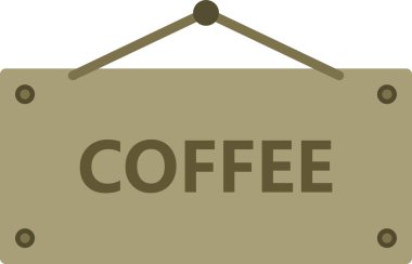 Kahve. Web simgesi basit tasarım