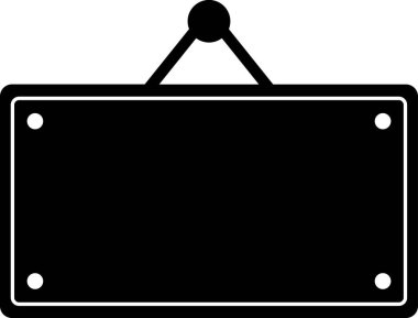 boş ilan panosu işareti, vektör illüstrasyonu