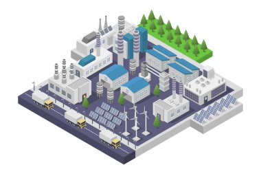 Fabrika ve enerji üretim kavramı