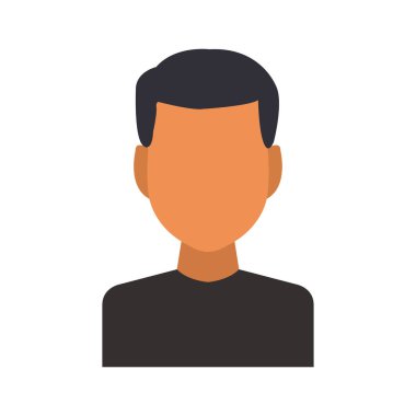 Man avatar karakter vektör çizimi tasarımı