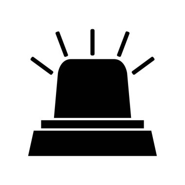 siren alarm vektör resimlemesi basit biçimle