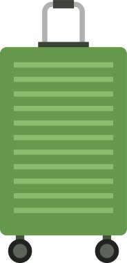 Bavul seyahat bagajı beyaz arka planda izole edildi