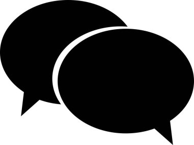 Konuşma balonu vektör çizimi