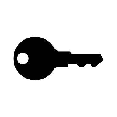 anahtar düz vektör simgeleri