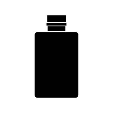 Parfüm vektörü düz renk simgesi