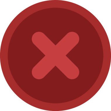 Simge vektör illüstrasyonunu iptal et