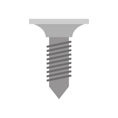 Web ve mobil uygulama tasarımınız için beyaz arkaplanda izole edilmiş vektör simgesini vidalayın, simge konseptini vidalayın.