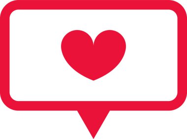 kalp vektör simgesi