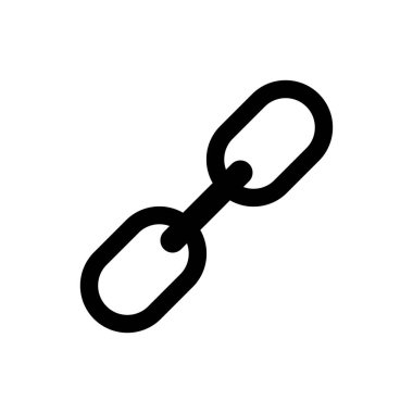 Bir zincir simgesinin vektör illüstrasyonu