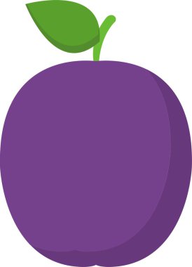 mor elma vektörü illüstrasyonu