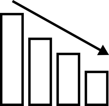 grafik grafik simgesi ana hat biçiminde